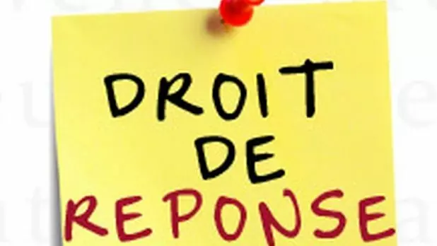 droit de reponse